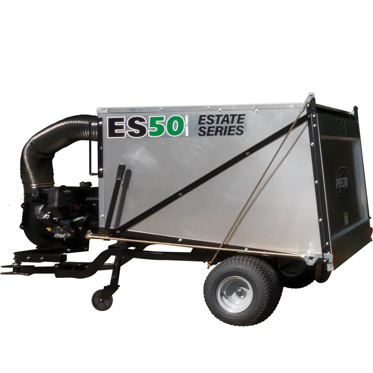 Peco Estate Series Es50 50 Cubic Foot Trailer Lawn Vac W/ 14Hp Briggs & Stratton Vanguard (795001) 1
