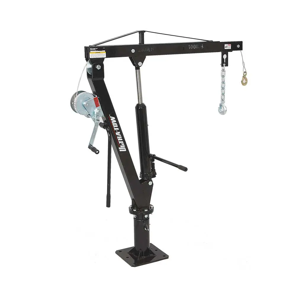(52534.Ult) Ultra-Tow Hydraulic Pickup Truck Crane With Hand Winch | 2000-Lb. Cap | 5-In.–80-In. Lift 1