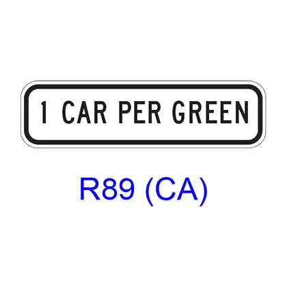 1 Car (2 Cars) Per Green R89(Ca) 1