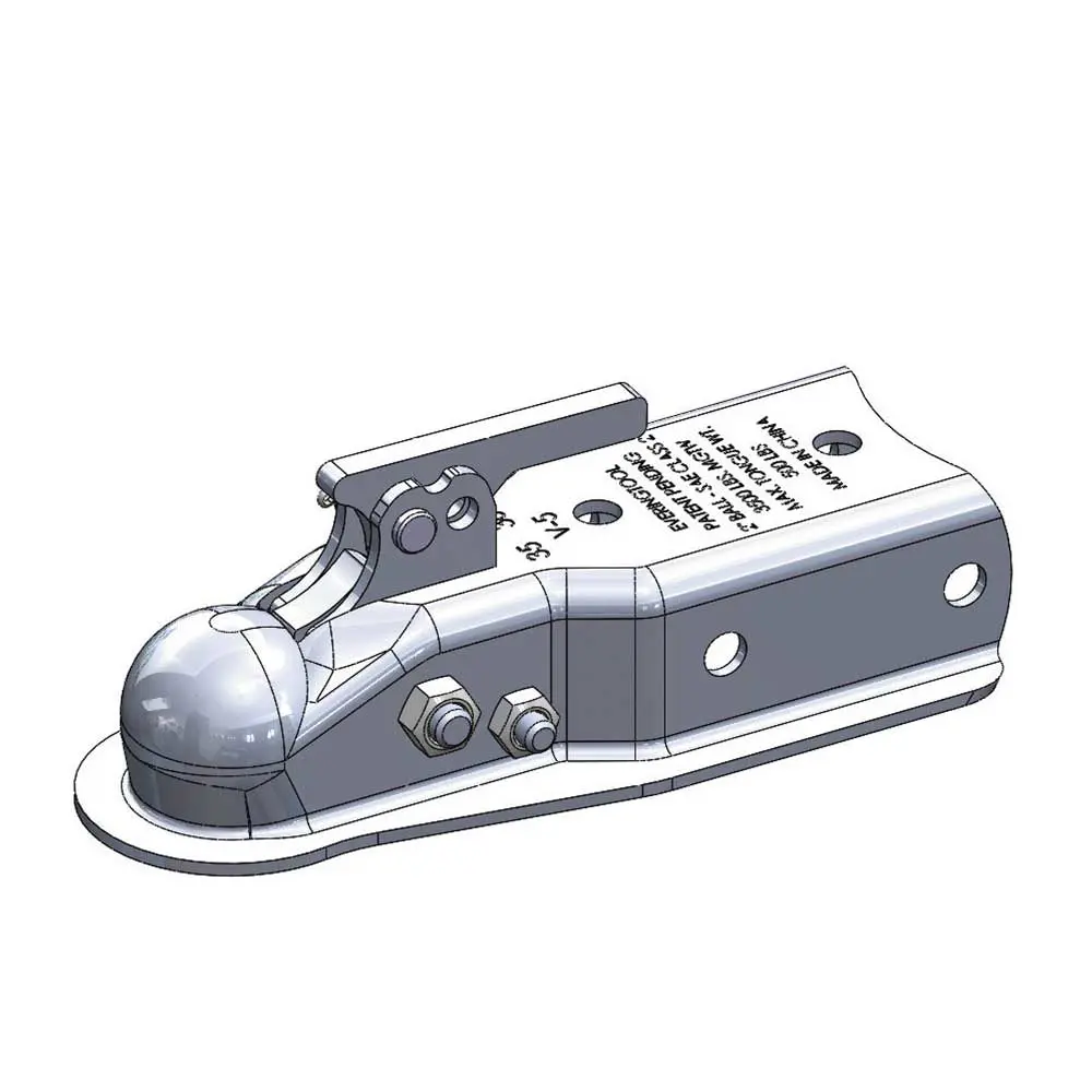 (54603.Ult) Ultra-Tow Xtp Auto-Locking Trailer Coupler | 3500-Lb. Cap | Fits 2-In. Ball | 2-In.W Channel 1
