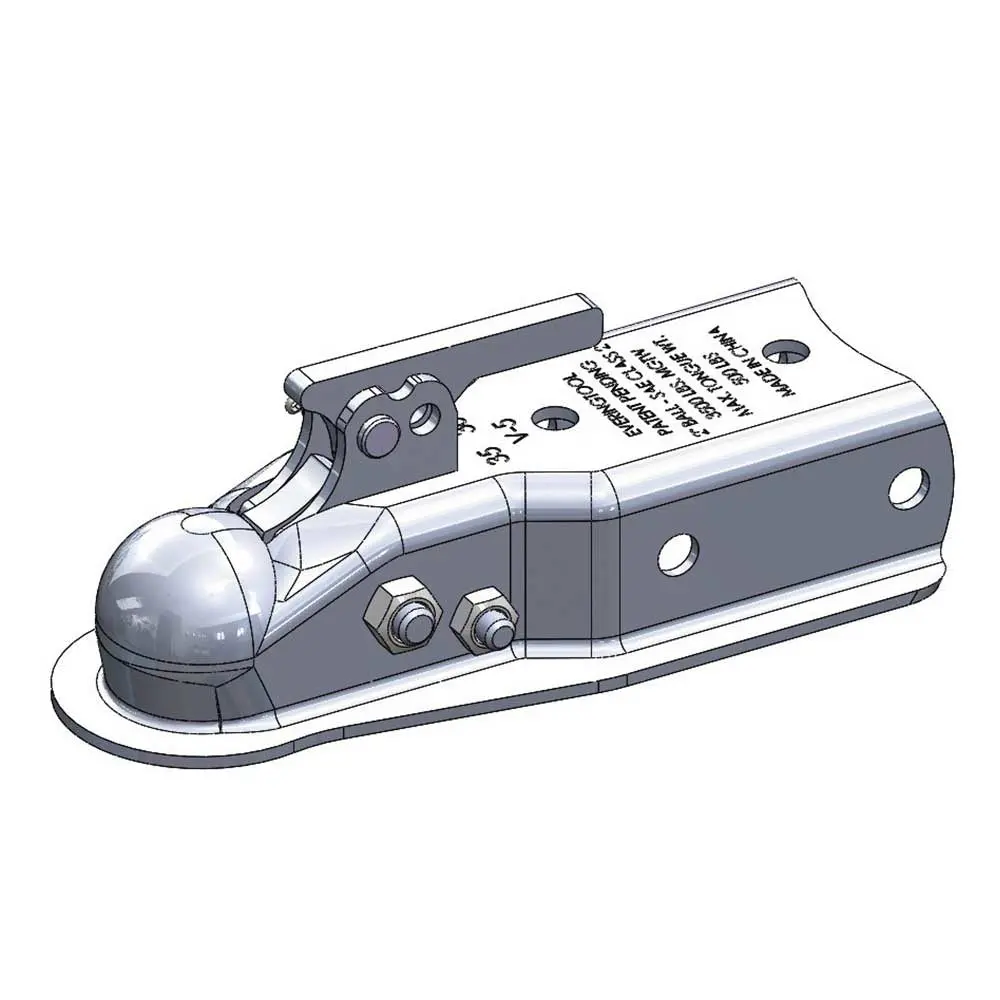 (54605.Ult) Ultra-Tow Xtp Auto-Locking Trailer Coupler | 3500-Lb. Cap | Fits 2-In. Ball 3-In.W Channel 1