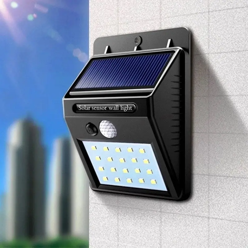 20 Led Cool White Solar Powered Light 1