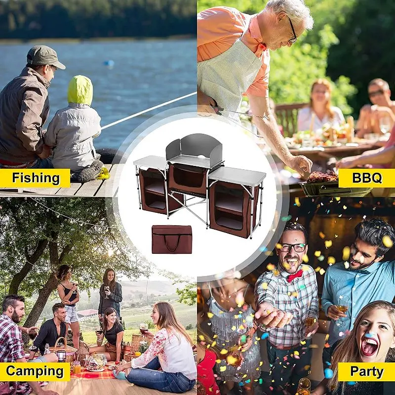 Vevor Portable Camping Kitchen Table 1