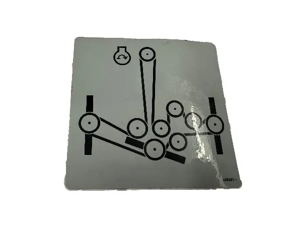 (605251) Decal, Belt Routing 1