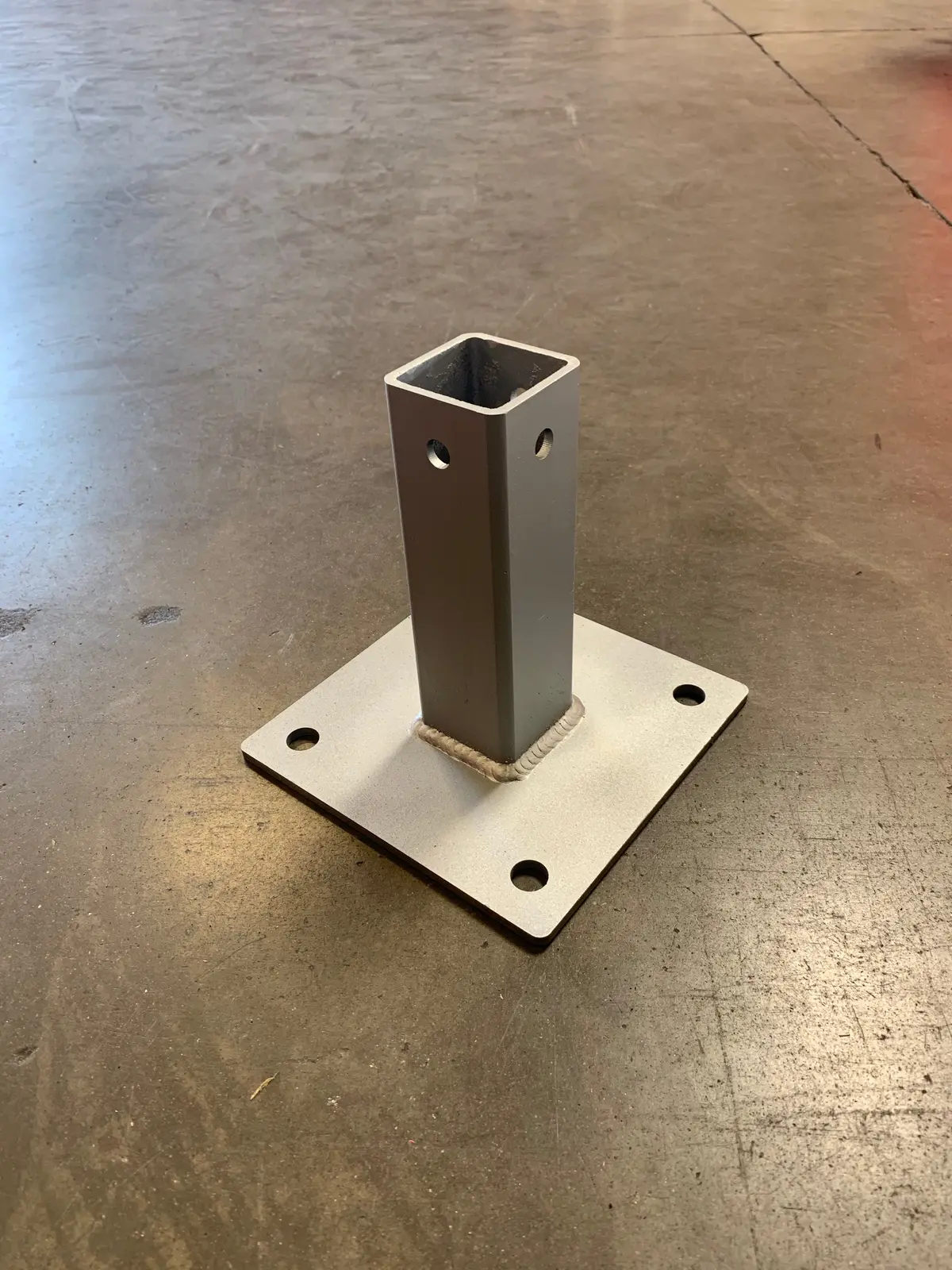 Square Post Surface Mount Base 1
