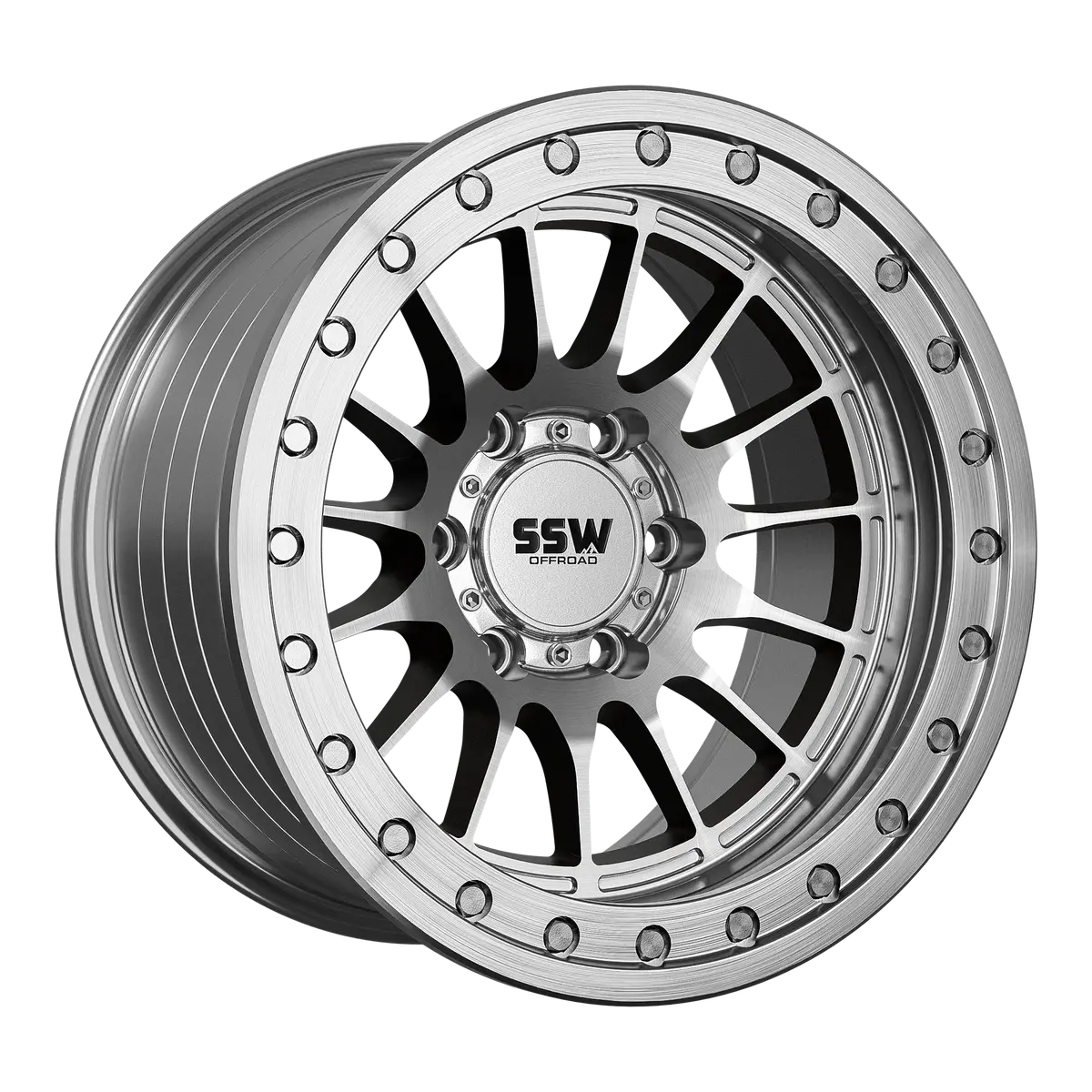 Beadlock Dakar / Machined Silver / 17X9.0 -25 1