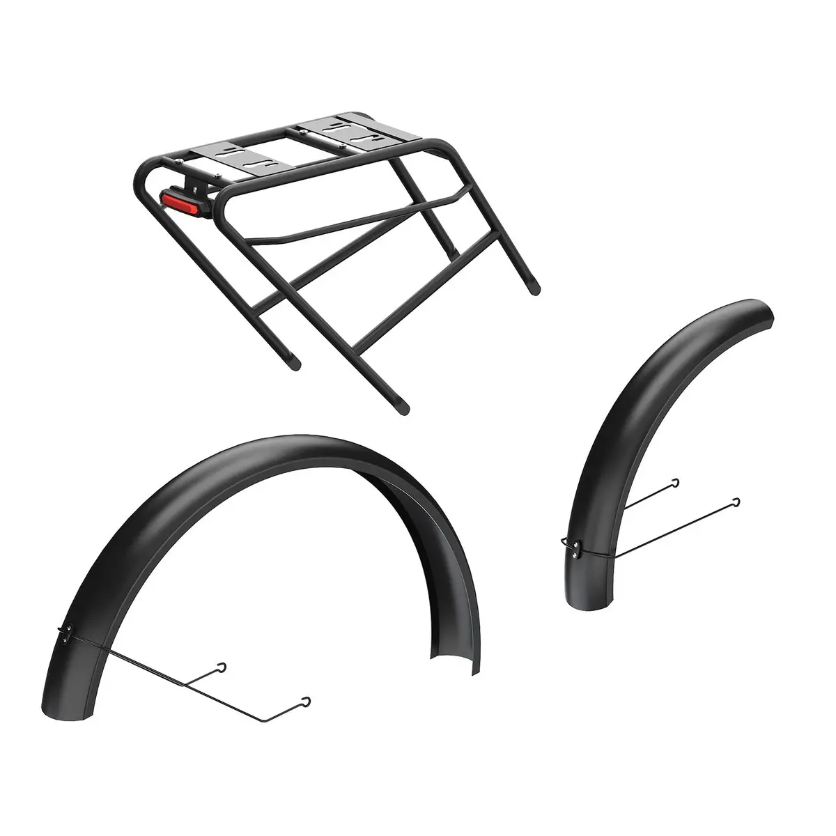 Tesway Rear Rack & Fenders 1
