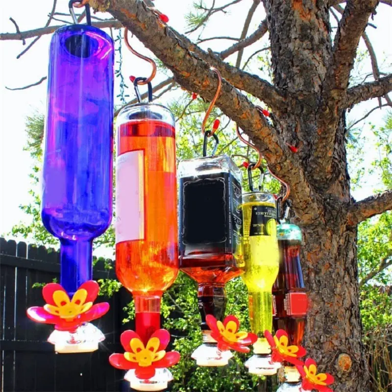 Wine Bottle Hummingbird Feeder 1