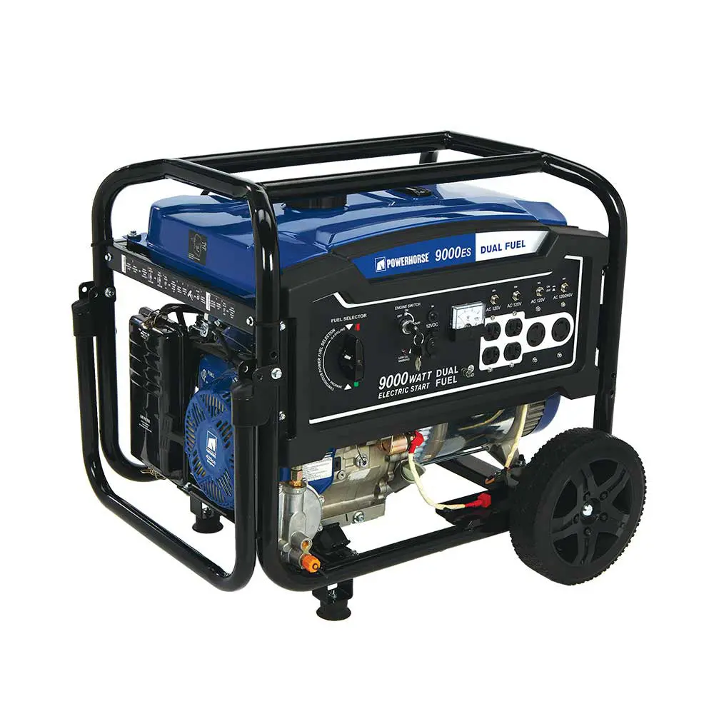 Powerhorse Dual Fuel Generator | 9,000 Surge Watt | Electric Start (750133) 1