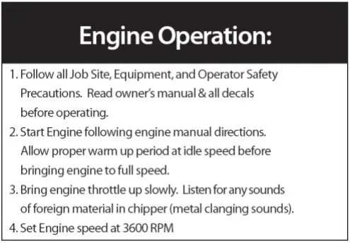 (785254) Decal, Engine Instructions 1