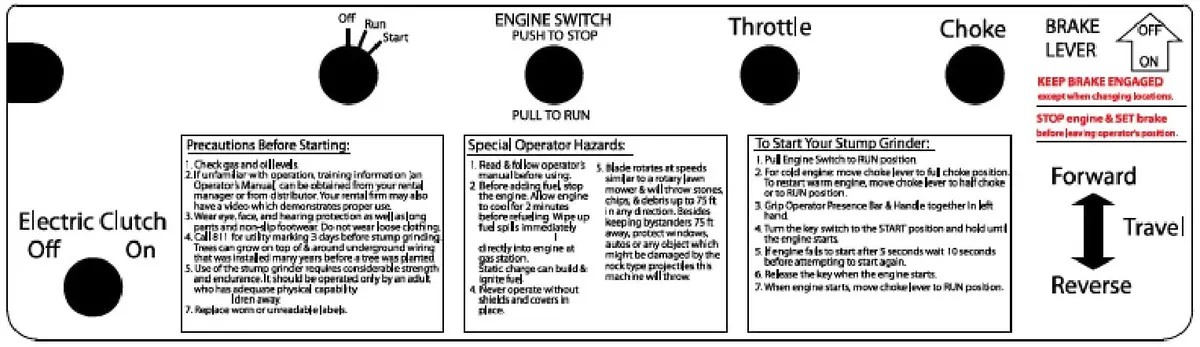 (785625) Decal, Control Panel 1