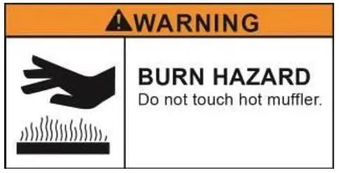 (39260) Decal, Burn Hazard Warning-P (786635) 1