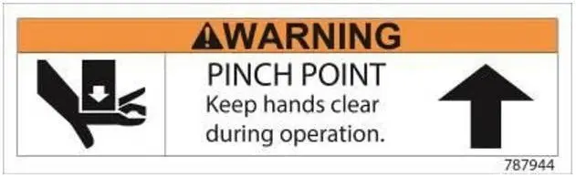 (787944) Decal, Pinch Point-Ls 1