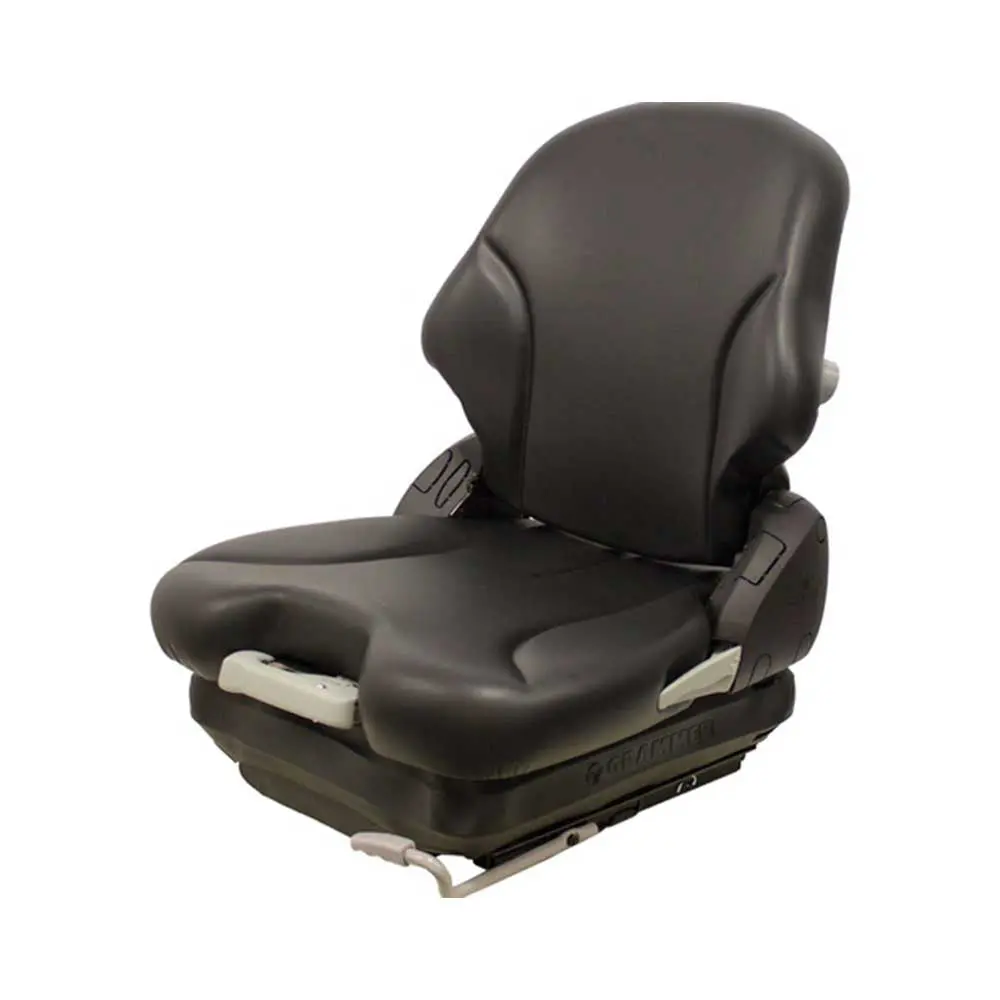 Uni Pro | Km 136 Seat With Mechanical Suspension | Black Vinyl (7882.Kmm) 1