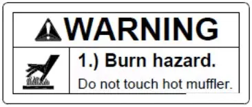 (788936) Burn Hazard Decal Ac 1