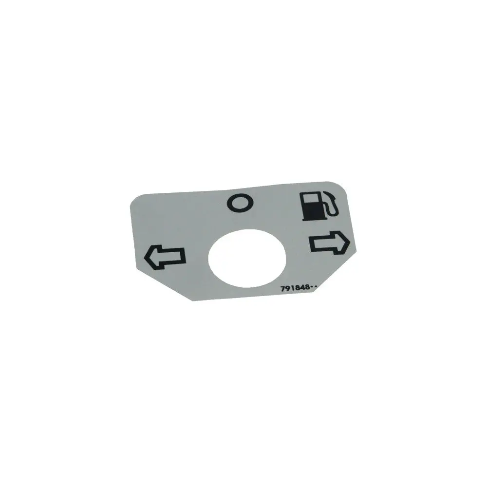 (791848) Decal, Fuel Indicator- M, Fs, Gray Decal 1