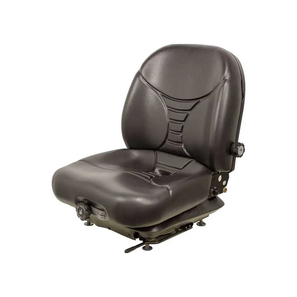 Uni Pro | Km 236 Seat With Mechanical Suspension | Black Vinyl (7924.Kmm) 1