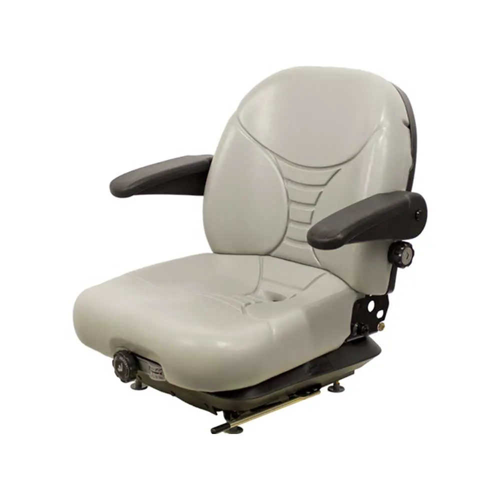 Uni Pro | Km 236 Seat With Mechanical Suspension | Gray Vinyl (7936.Kmm) 1