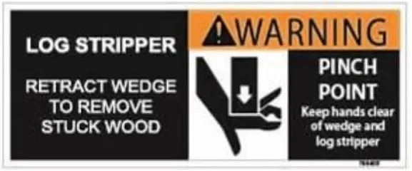 (798403) Log Dislodger Warning 1