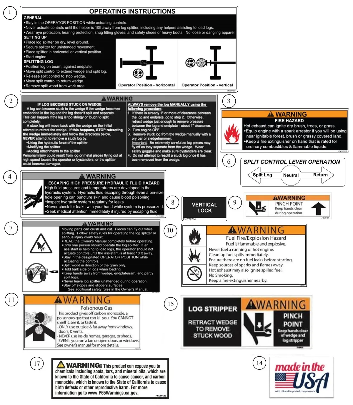 (799554) Decal Kit Common 2018 Bhvh 1