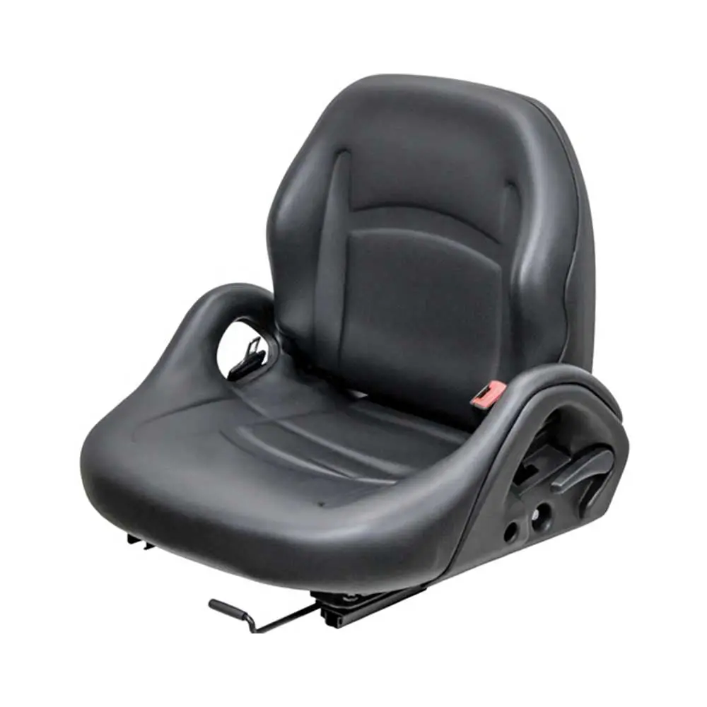 Uni Pro | Km 52 Forklift Seat | Komatsu, Mitsubishi, Nissan, Toyota | Black Vinyl (8001.Kmm) 1