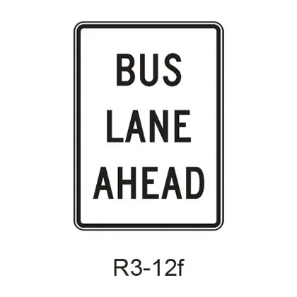 Preferential Lane Advance R3-12F 1