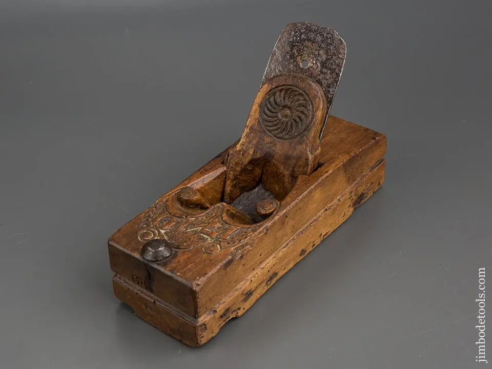 18Th Century Carved And Dated 1740! Dutch Plane By Ary Den Hengyst * 80259U 1