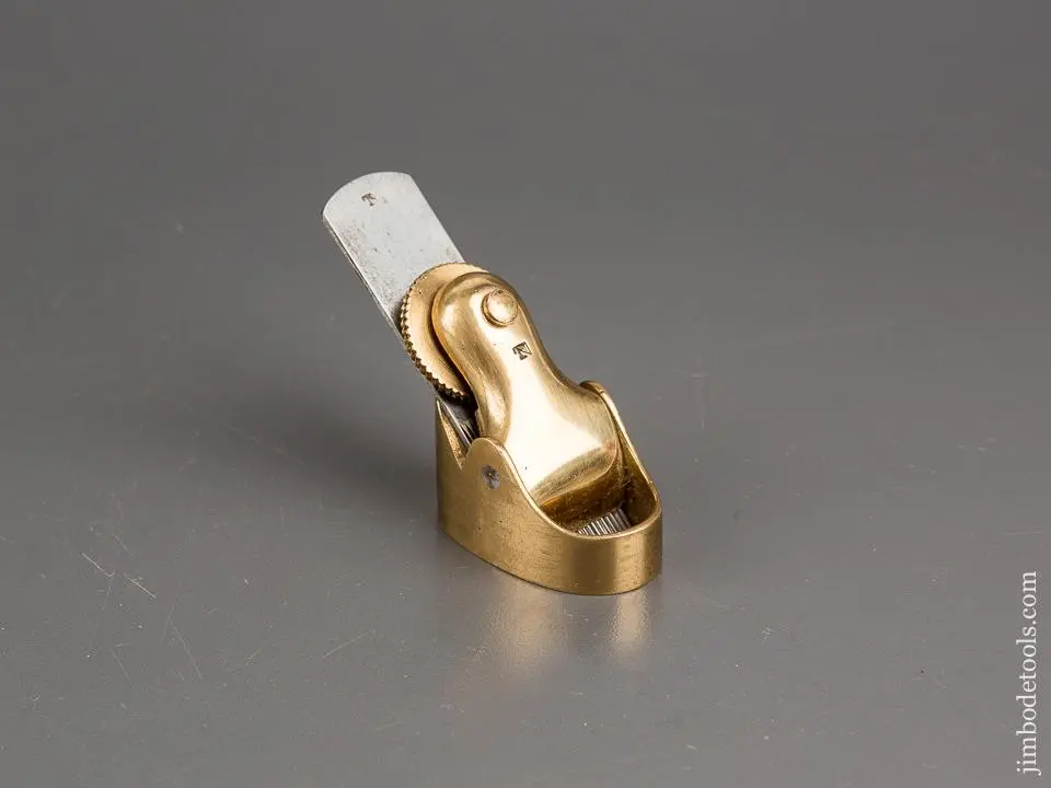 1 3/4 Inch Brass Norris Flat Bottom Violinmaker's Plane With 3/4 Inch Toothing Iron ** 80953 1
