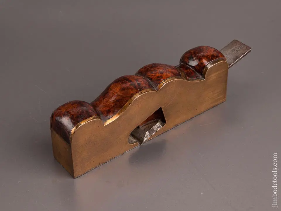 Drop Dead Stunning Gunmetal & Burl Shoulder Plane * Excelsior 82205 - As Of July 22 1