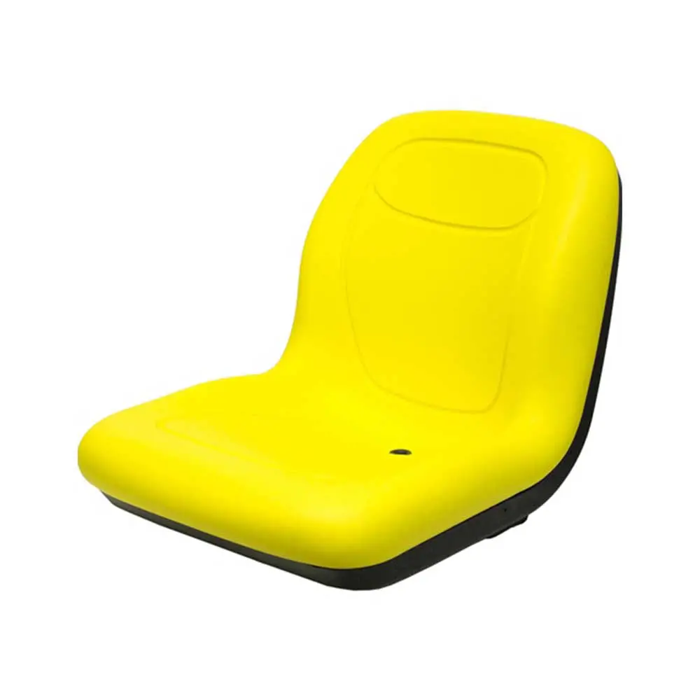 Uni Pro | Km 133 Bucket Seat With Hinge | John Deere Mower Or Utility Tractor | Yellow Vinyl (8281.Kmm) 1