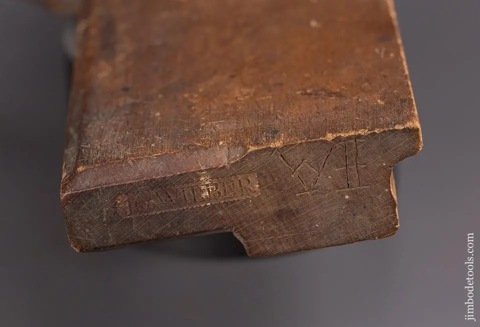 Fine 18Th Century Molding Plane By Jo. Wilbur * Excelsior 85430 1
