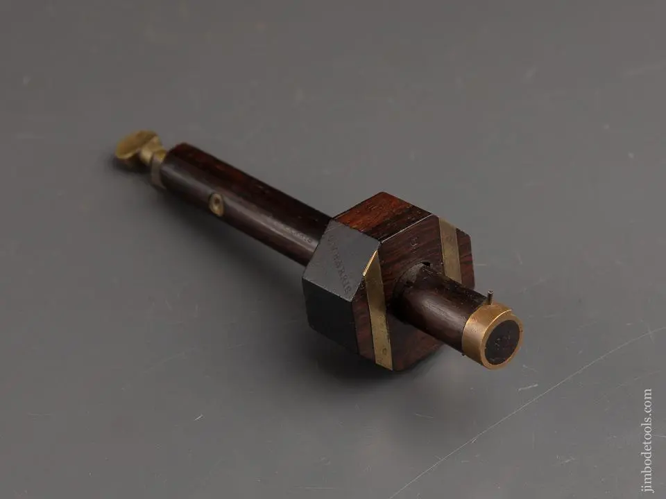 Mint Brodhead Patent 1868 Star Tool Co. Rosewood Gauge Twist Lock * 91218U 1