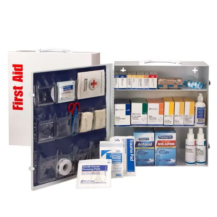 Shelf First Aid Kit Cabinet, Ansi 2021 Compliant, 100 Person Ansi A 3 1