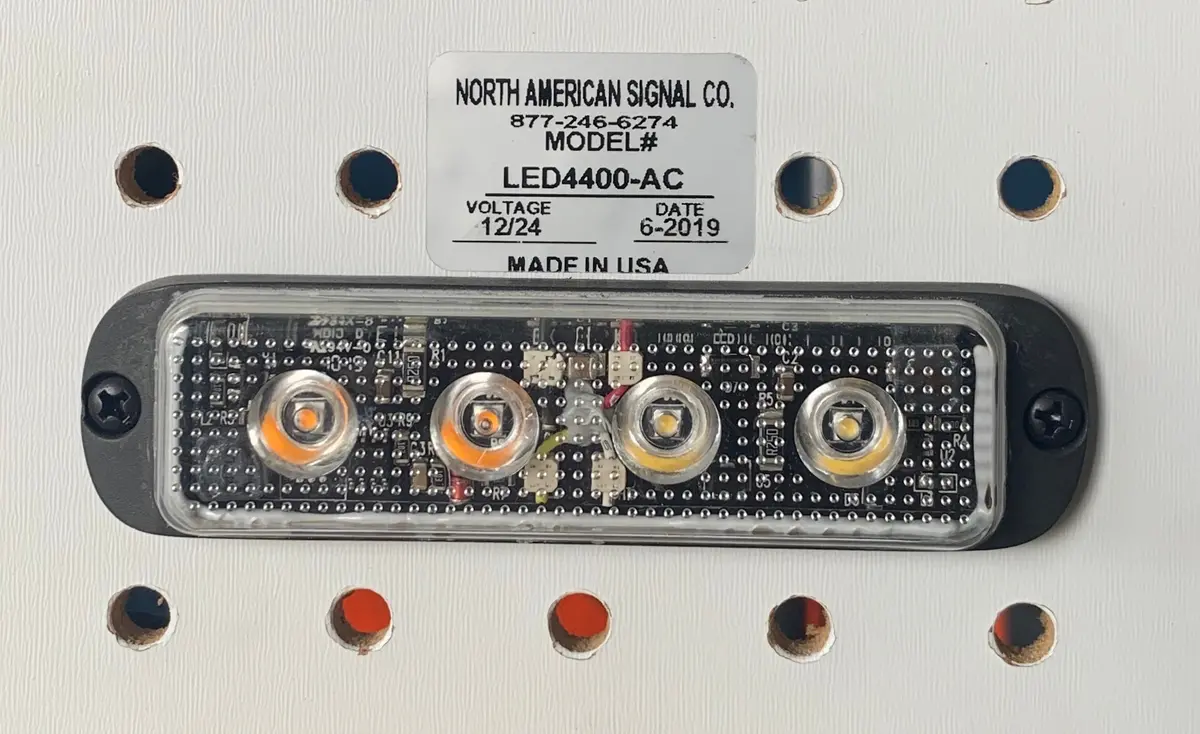 12/24V Amb/Wht 2-Color 4-Led S 1