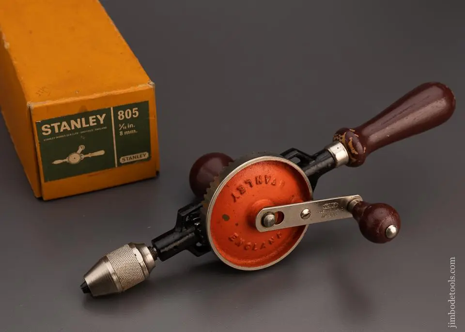 Stanley No. 805 Drill Near Mint In Box - 98665 1