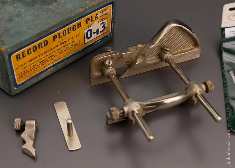 100% Complete! Record No. 043 Plough Plane In Original Box - 98694 1