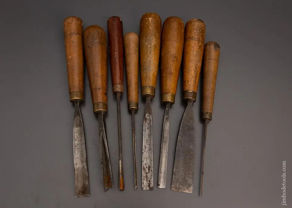 Set Of 8 Addis Carving Chisels - 98983 1