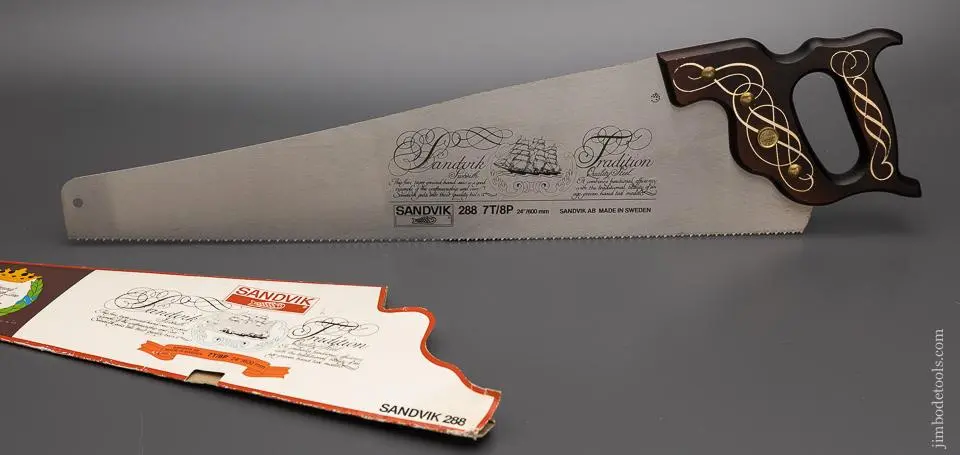 Sandvik No. 288 Hand Saw Mint Unused - 99030 1