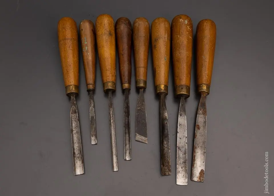 Set Of 8 Addis Carving Chisels - 99049 1