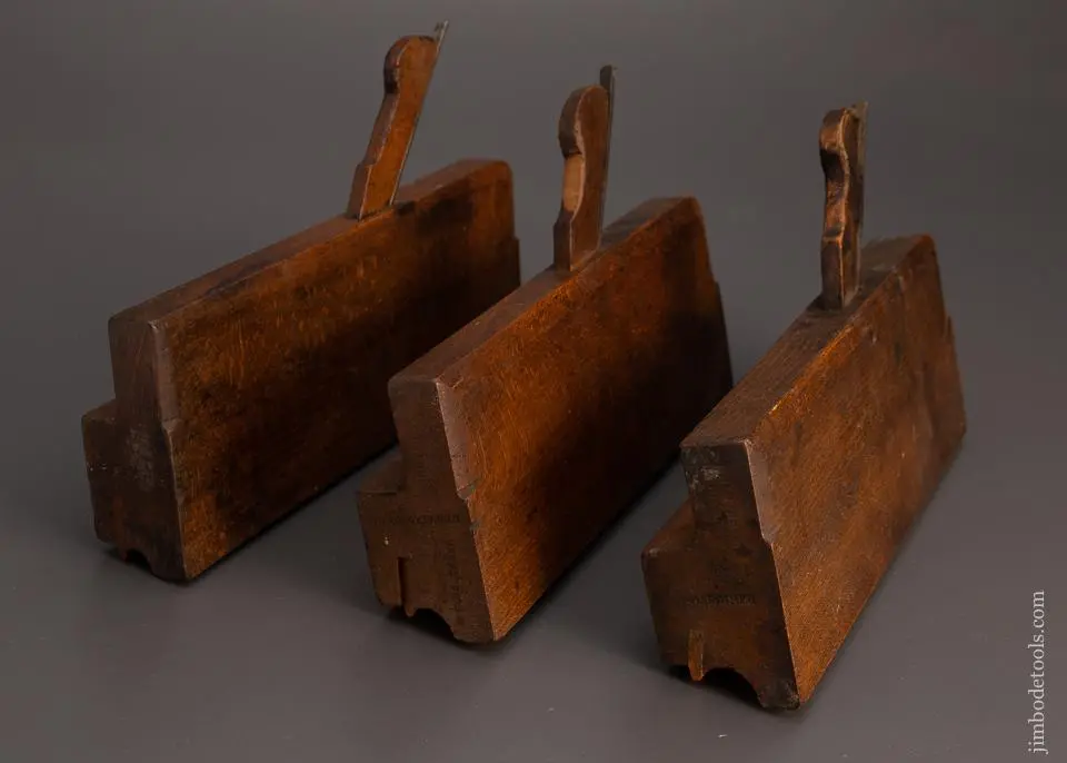 Assorted Makers Graduated Set Of 3 Side Bead Moulding Planes - 99054 1