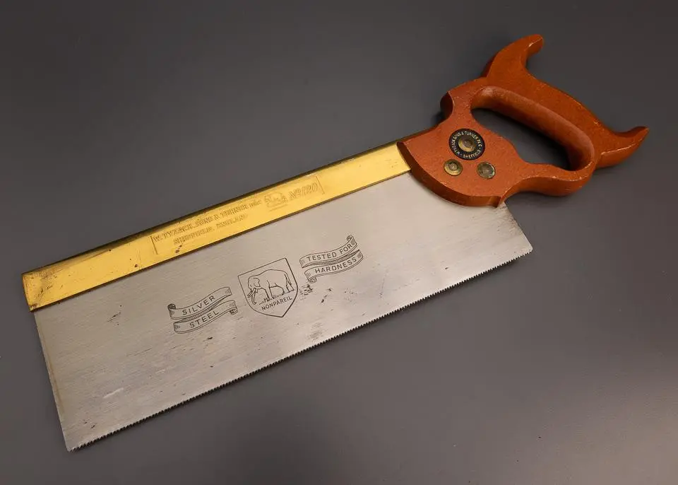 New Old Stock Tyzack Brass Back Tenon Saw - 99122 1