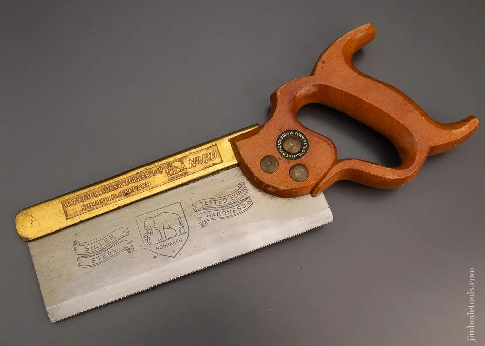 Little-Used Tyzack Brass Back Dovetail Saw - 99123 1