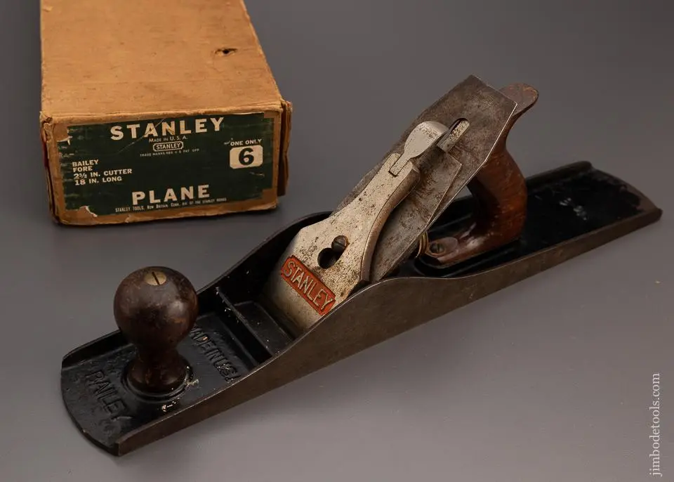 Fine Stanley No. 6 Fore Plane In Original Box - 99124 1