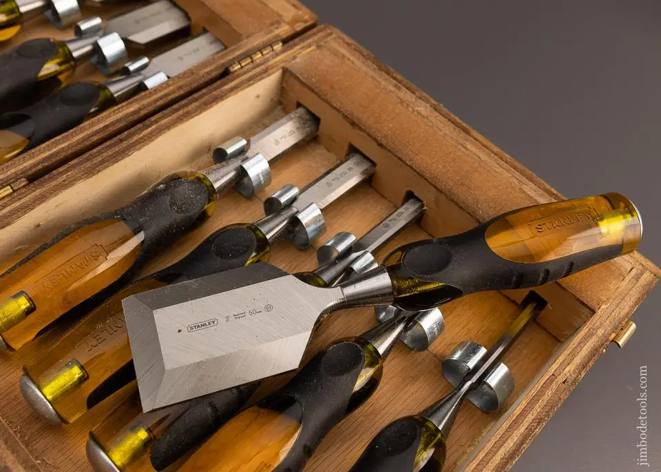 Mint Set Of 9 Stanley Chisels - 99135 1
