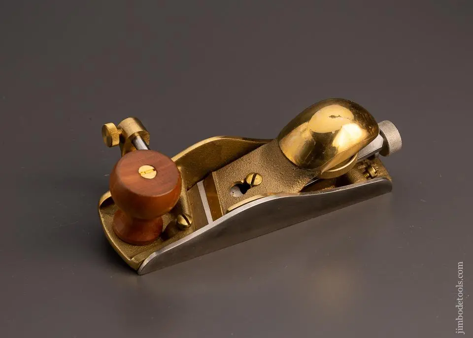 Discontinued Bronze Left-Hand Lie Nielsen No. 140 Skewed Block Plane - 99146 1