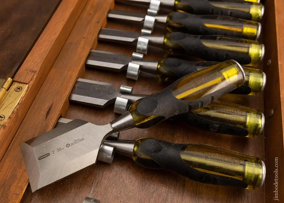 Near Mint Set Of 9 Stanley Chisels - 99148 1