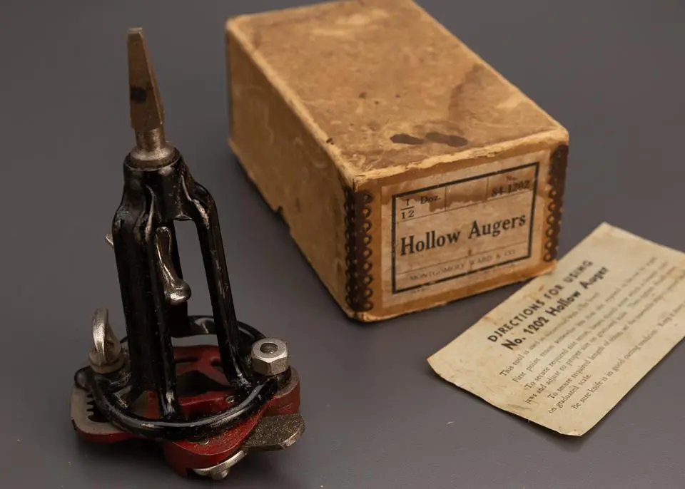 Montgomery Ward No. 84-1202 Hollow Auger Mint In Box - 99153 1