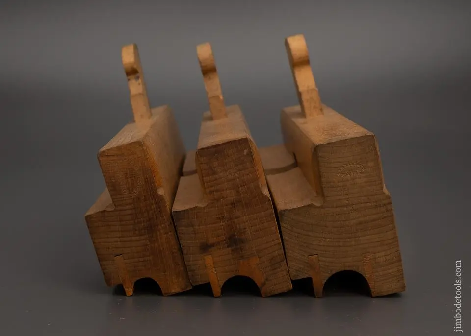 Mint Unused Set Of 3 Moulding Planes By A & E Baldwin - Excelsior 99163 1