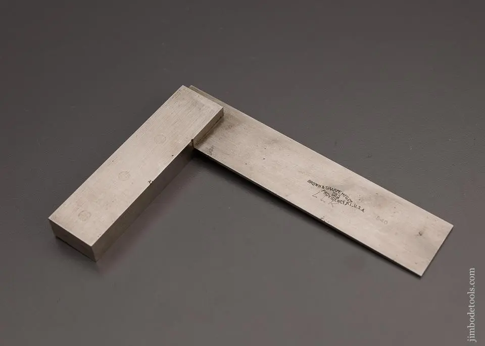 Brown & Sharpe No. 540 4 1/2 Inch Steel Try Square - 99176 1