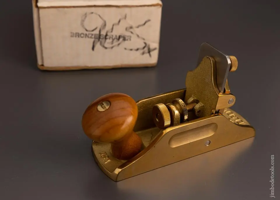 Lie Nielsen  Discontinued No. 212 Bronze Scraper Plane Mint In Box - 99236 1